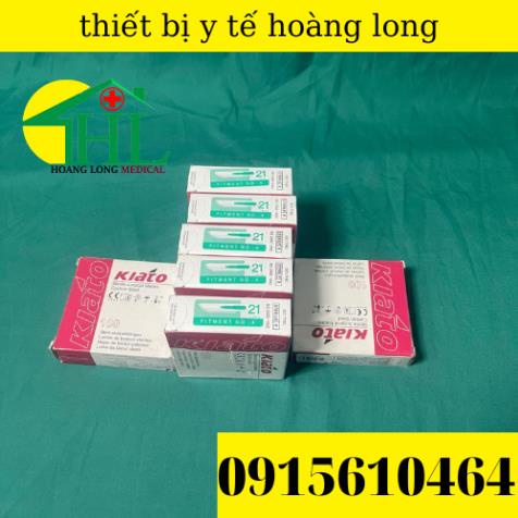 Lưỡi dao mổ kiato số 21 dùng cho cán dao số 4 hộp 100 cái