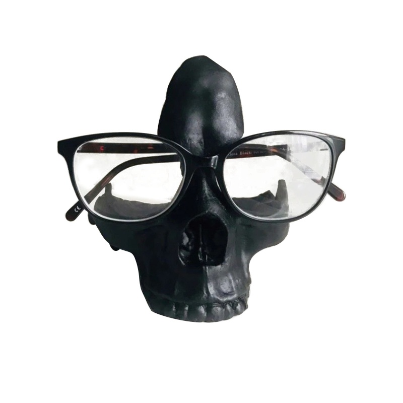 Giá Đỡ Mắt Kính Bằng Resin Hình Đầu Lâu Trang Trí Nhà Cửa / Văn Phòng