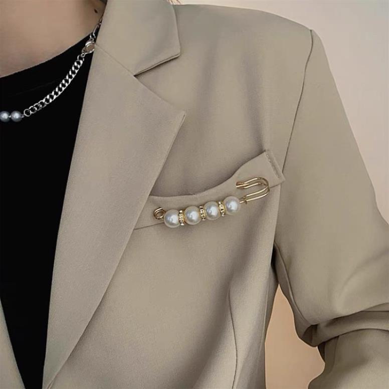 Set gim cài áo, gim quần áo đính đá trai đen nhân tạo siêu xinh pk 1