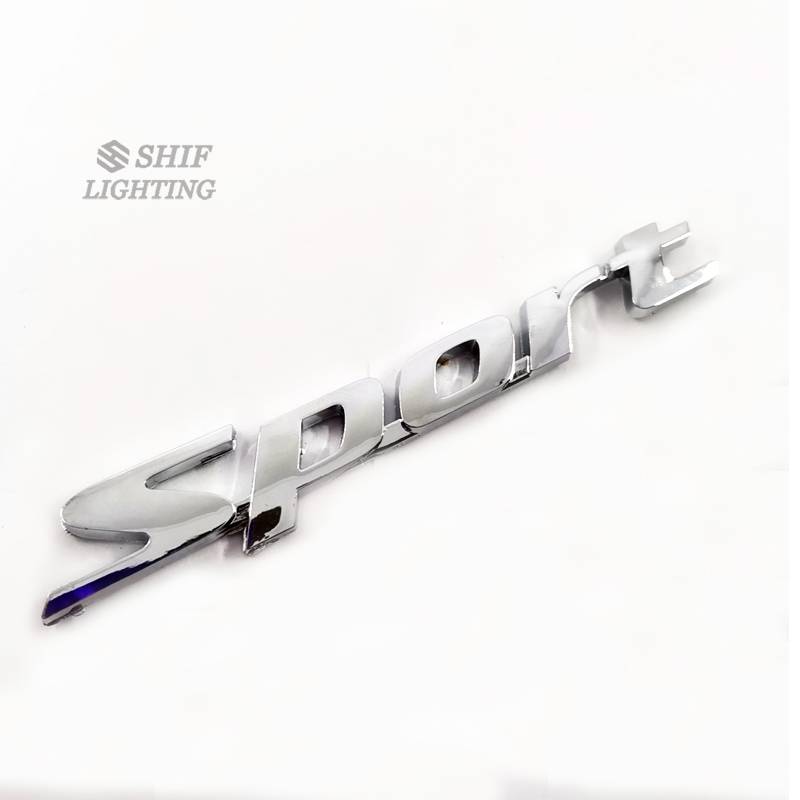 Logo họa tiết Sport trang trí xe hơi hợp thời trang