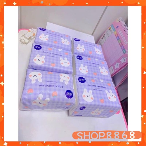 Giấy ăn con thỏ cute bich , giấy dai bền đẹp  ( 1 gói ) -shop8868