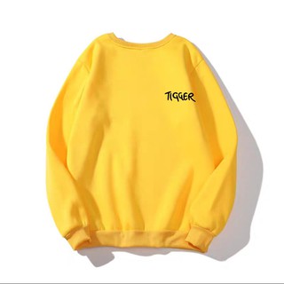Áo sweater unisex nam nữ in Tigger , chất liệu vải nỉ bông mềm mịn size 40-70kg