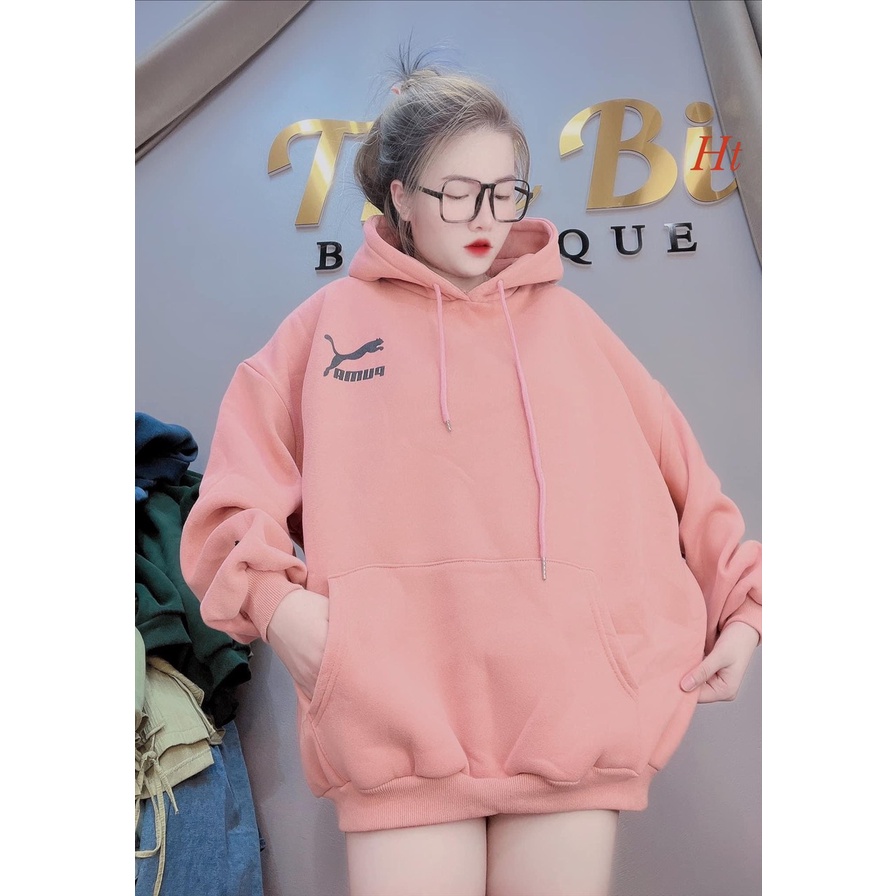 Áo hoodie Hổ Pu  🤗 chất nỉ cotton form thụng