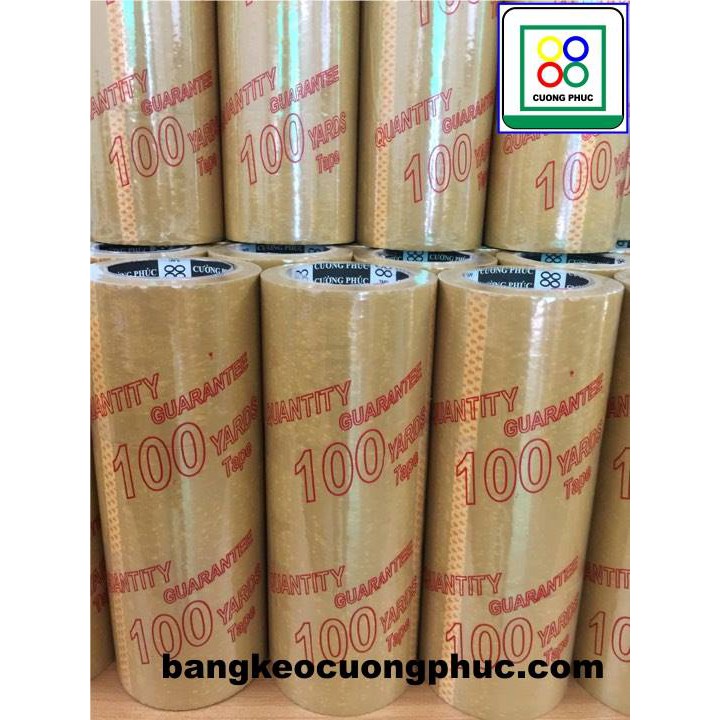 1 Cây 6 cuộn Băng keo đục 100 yard 5 phân Siêu Xịn