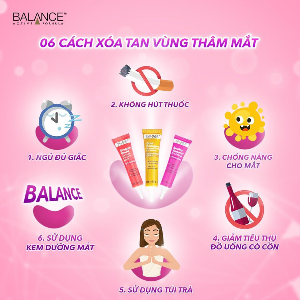 Serum Vàng Dưỡng Mắt Balance Active Formula Gold Collagen Rejuvenating Eye Serum 15ml