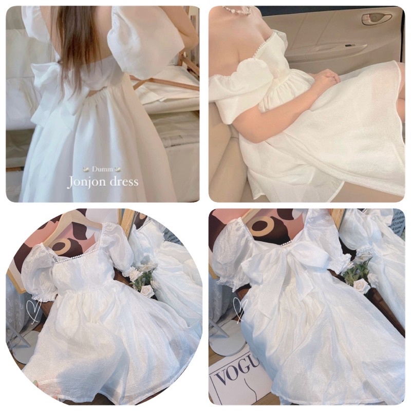 ĐẦM BABYDOLL TRẮNG NƠ LƯNG