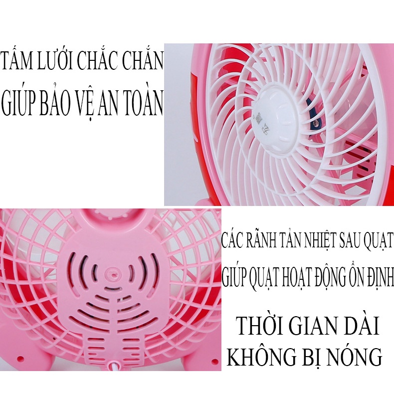 ( Loại 1 ) Quạt Mini Để Bàn Hình Thú Cắm Điện - Quạt để bàn văn phòng, để giường