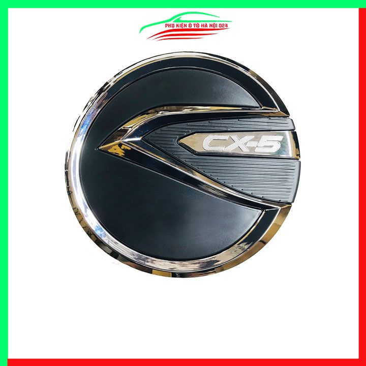 Ốp nắp xăng Mazda Cx5 2015-2017 nhựa đen bảo vệ chống trầy trang trí ô tô