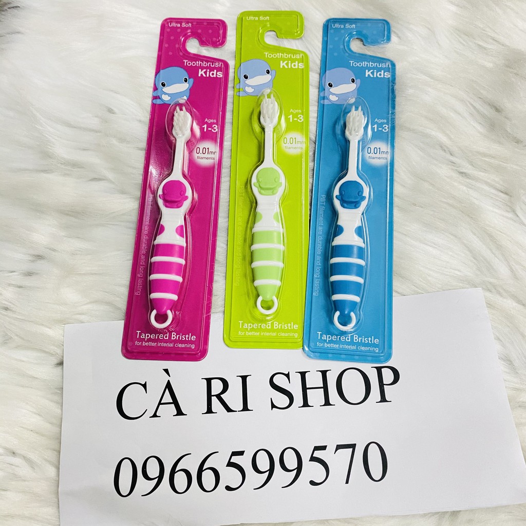 Bàn chải đánh răng kuku cho bé từ 1-3 tuổi đủ màu