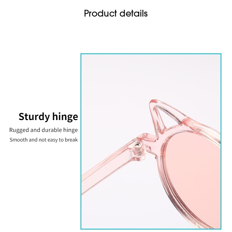 Kính mát gọng trong suốt kiểu mắt mèo dễ thương phong cách Hàn Quốc xinh xắn dành cho bé trai và bé gái