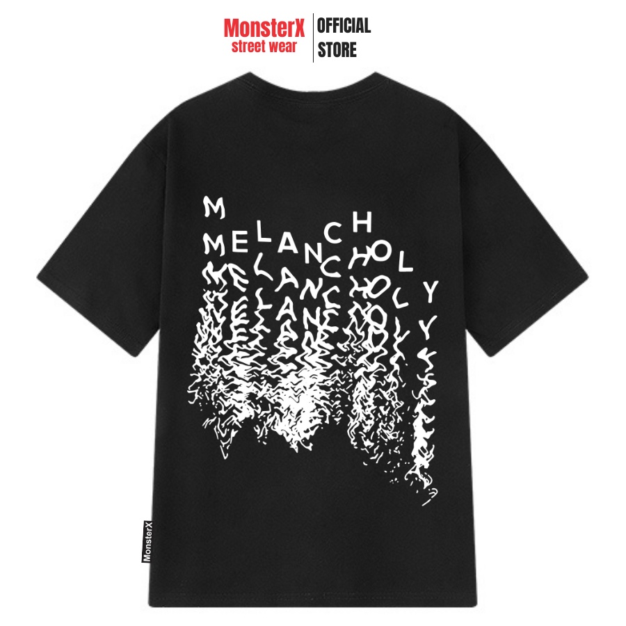Áo thun unisex MONSTER X STREET MELANCHOLY phông tay lỡ nam nữ form rộng Local Brand