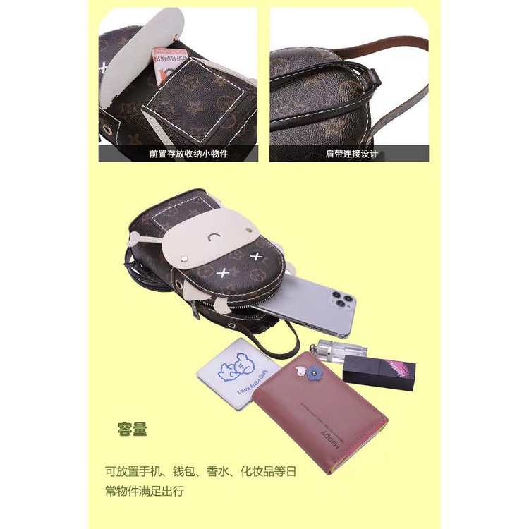 Túi dệt tay dễ thương tự làm túi đeo vai chất liệu