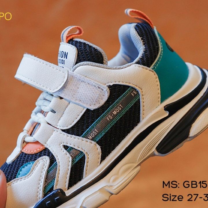 Giày thể thao sneaker cho bé , sneaker siêu nhẹ bé trai bé gái, giày thể thao trẻ em - GB152