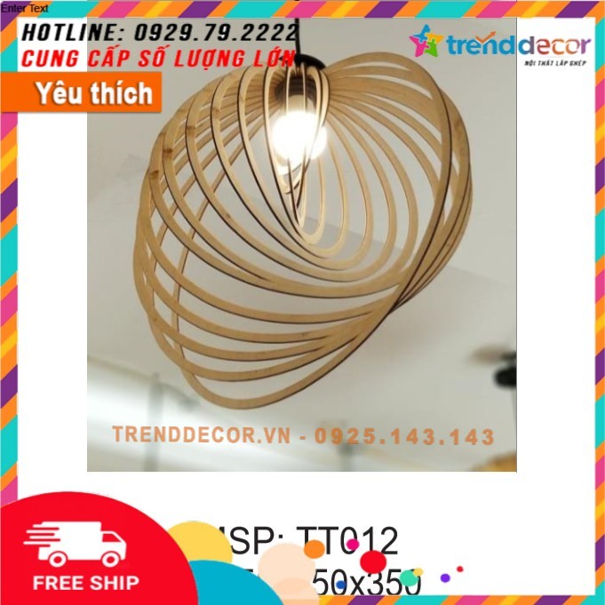 Đèn thả trần bằng gỗ Đèn gỗ thả trần gia công trang trí nhà và decor quán cafe bền đẹp, độc, lạ hiện đại TRENDDECOR