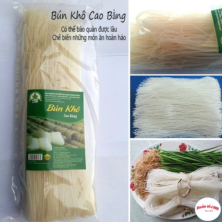 Bún Gạo khô Cao Bằng Nông Sản Sạch Làm Từ Gạo Bao Thai Loại 500g - 00007 | BigBuy360 - bigbuy360.vn