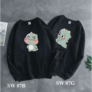 HOT- 🍁 Áo Sweater đôi Khủng Long cực HOT - giá chỉ 1 áo