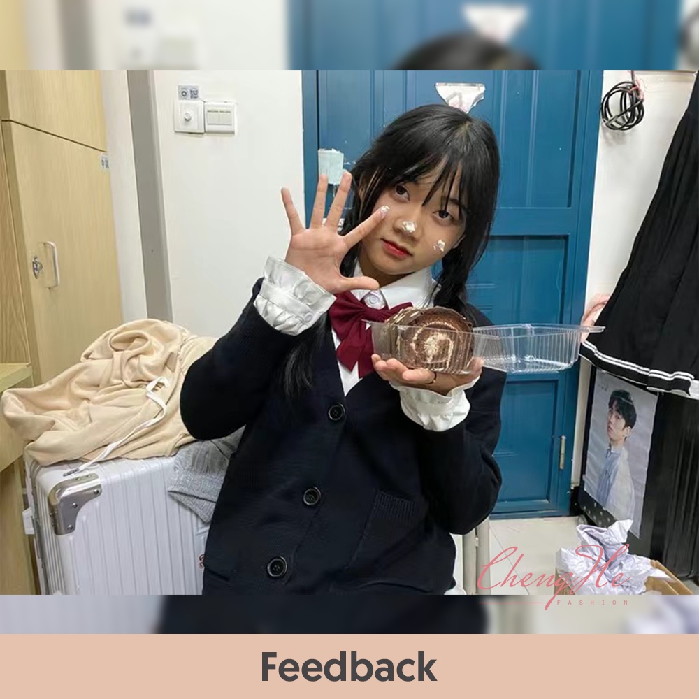 (SẴN) Áo khoác cardigan len nữ dài tay dễ thương học sinh cài cúc túi hộp dáng oversize JK Nhật Bản A00076 | BigBuy360 - bigbuy360.vn