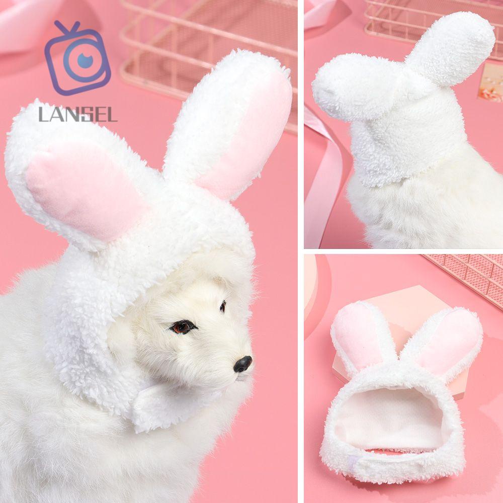 Mũ đội hình thỏ xinh xắn dễ thương vui nhộn cho thú cưng