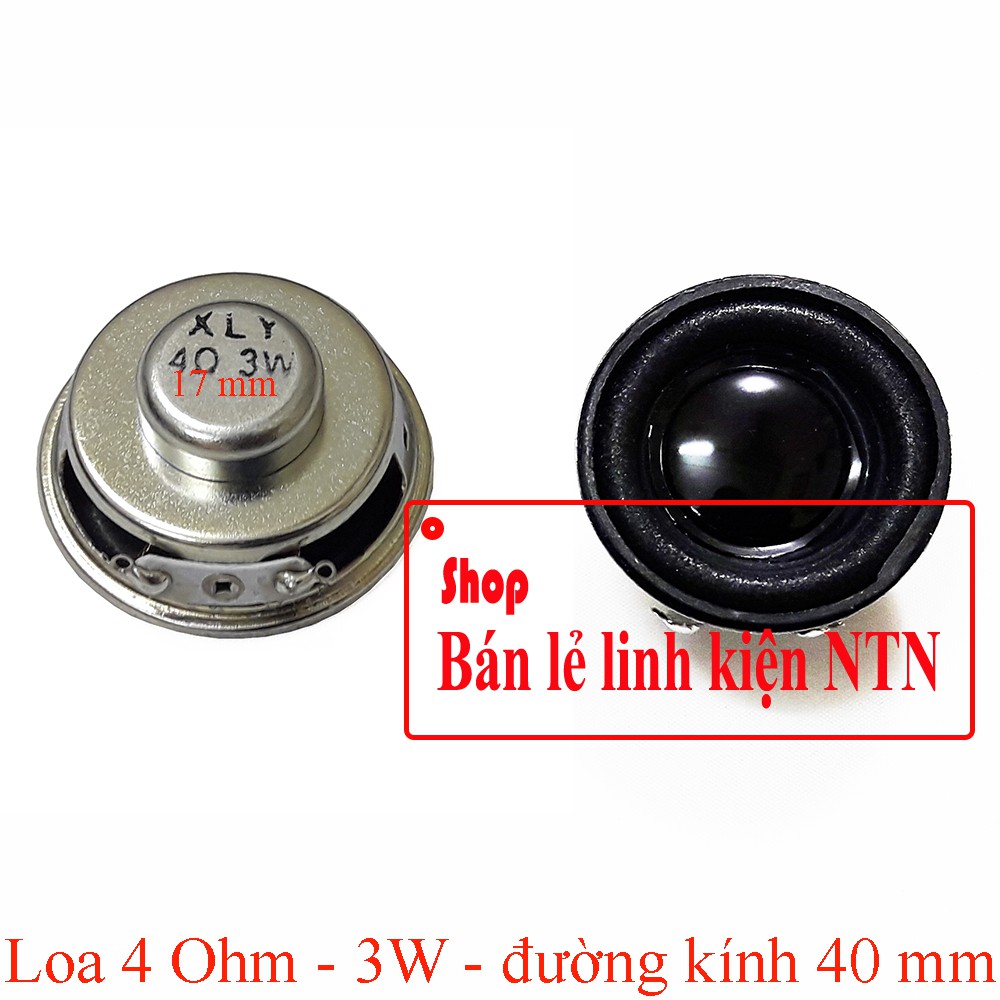 Loa 4 Ohm - 3w đường kính 40mm