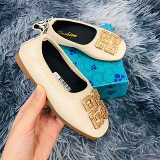 Giày lười búp bê đinh đá cho bé gái  (Size 26-36) (085130) (095146)
