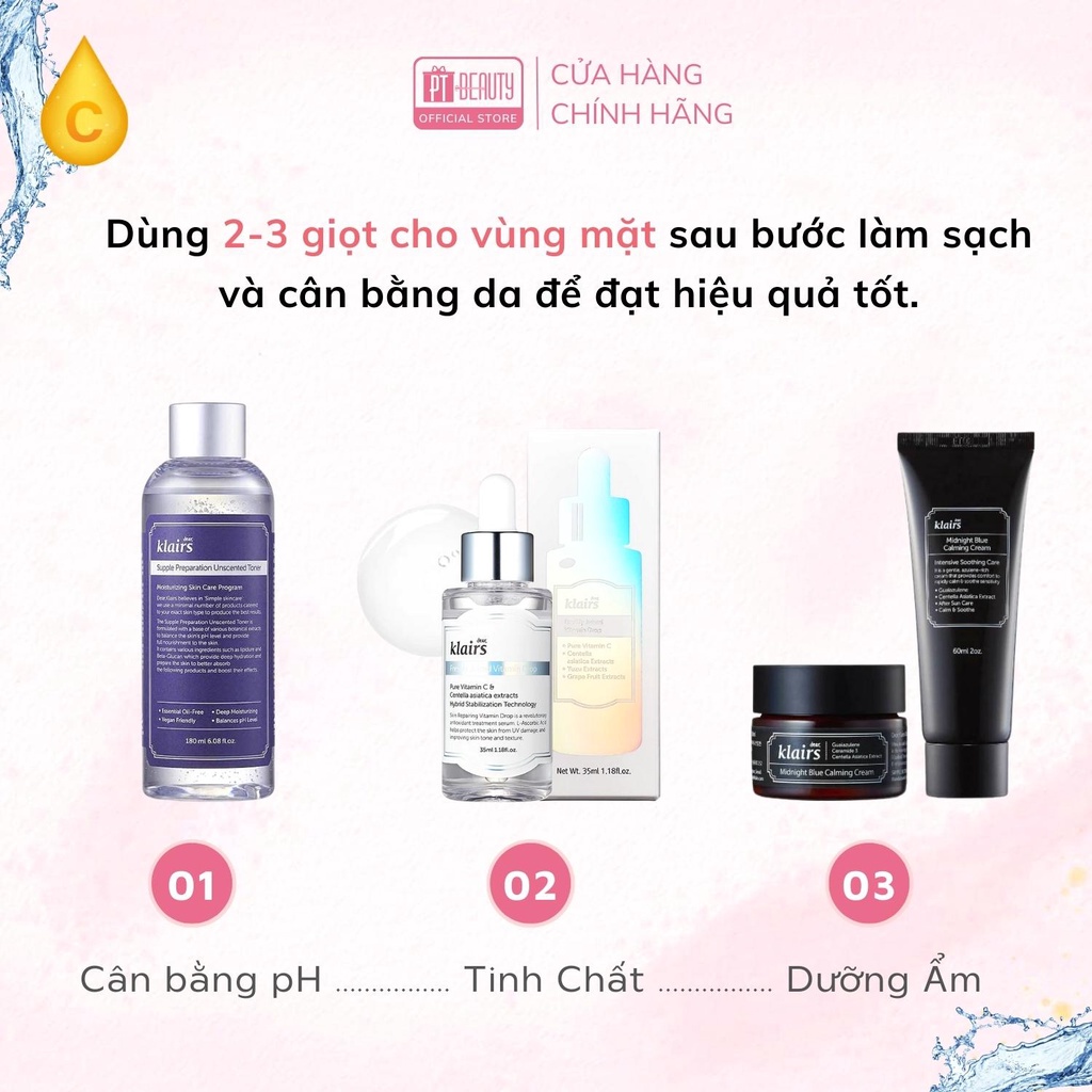 Serum Vitamin C Klairs Klairs Freshly Juiced Dưỡng Sáng Trẻ Hóa Da 35ml