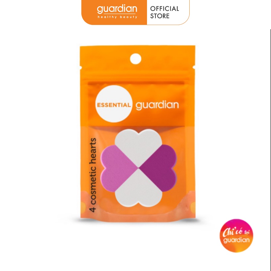 Bông Mút Trang Điểm Trái Tim Cosmetic Hearts Guardian 4 Cái