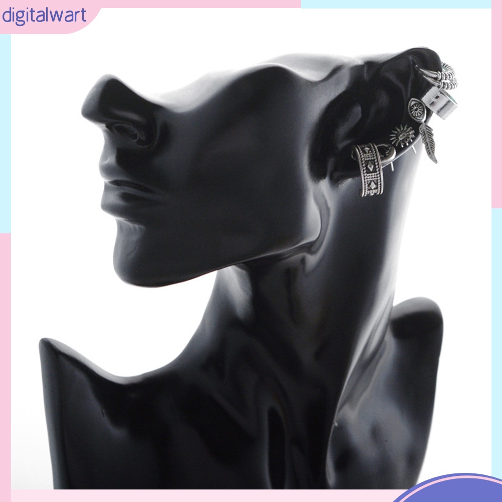 Set 7 khuyên vành tai thiết kế đơn giản phong cách retro độc đáo cá tính dành cho nữ