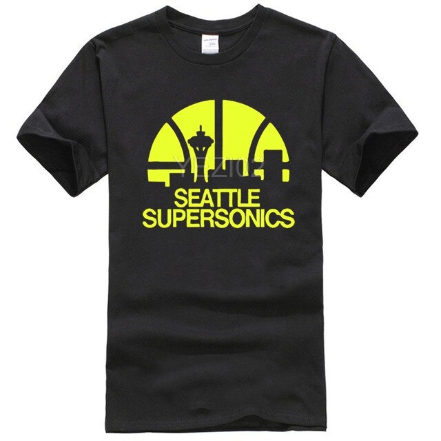Áo Thun Câu Lạc Bộ Bóng Rổ Seattle Supersonics Màu Xanh Lá Cây Cho Nam
