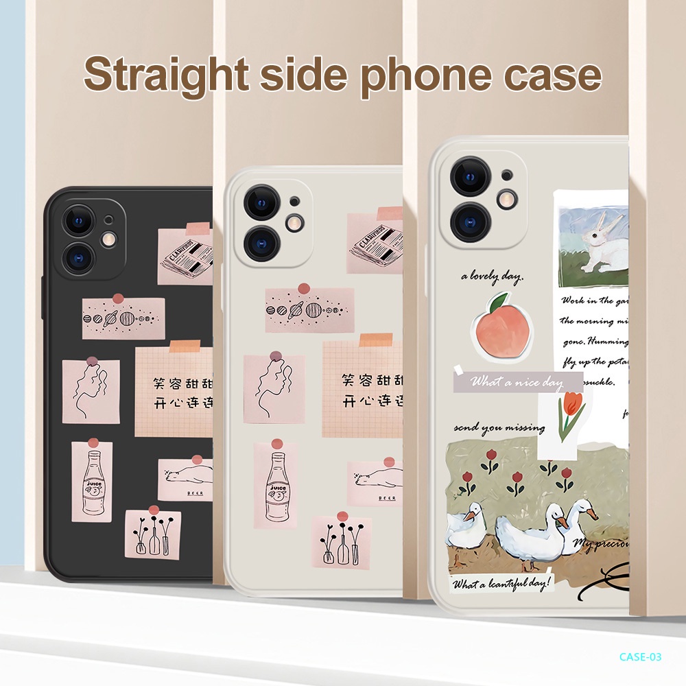 Ốp Điện Thoại Silicon Mềm Họa Tiết Nhãn Dán H147 Cho iPhone 11 XR X XS 11 XS Pro Max 7 8 6 6S SE Plus