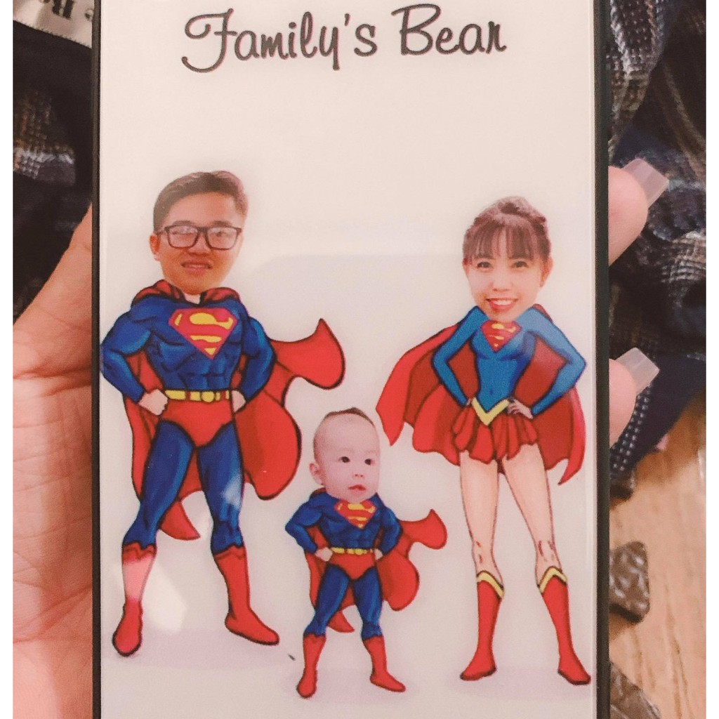 Ốp samsung in theo yêu cầu - Mẫu chibi gia đình vui nhộn OP23_ Medaudaushop [ Kèm ảnh thật]