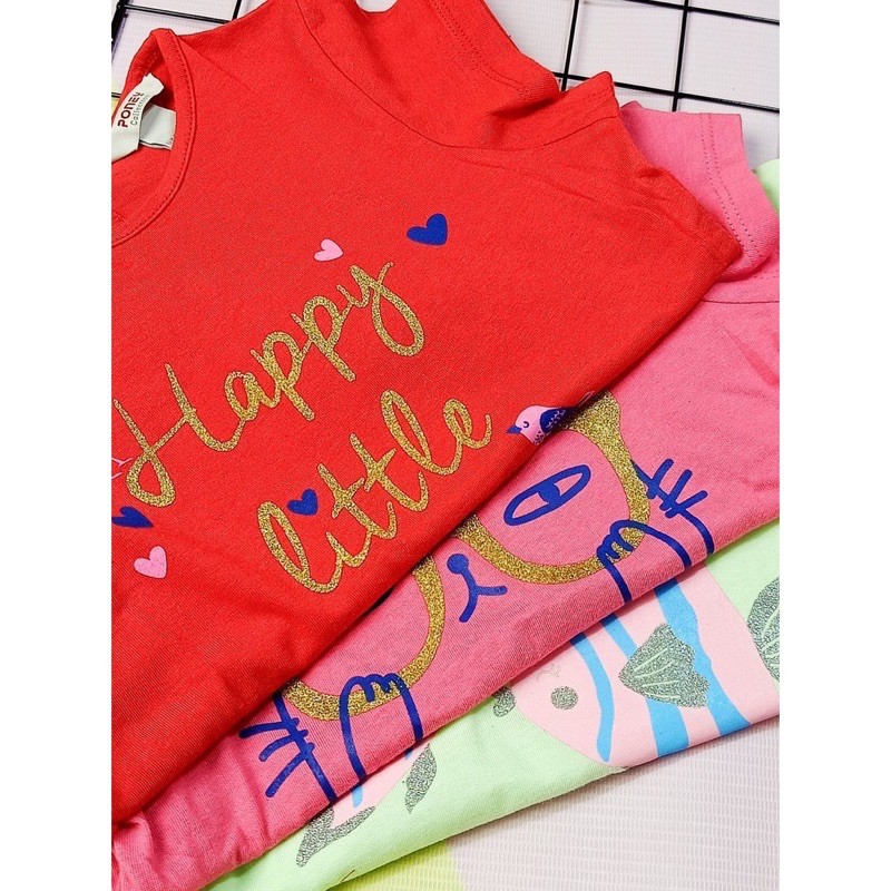 Áo bé gái, áo bé gái 100% cotton