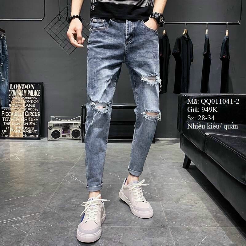 Quần jean nam nhiều mẫu kiểu xước | BigBuy360 - bigbuy360.vn