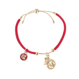 Vòng Tay Chỉ Đỏ Kết Hợp Chuột Kim Tiền - Đem lại may mắn tài lộc cho năm 2020