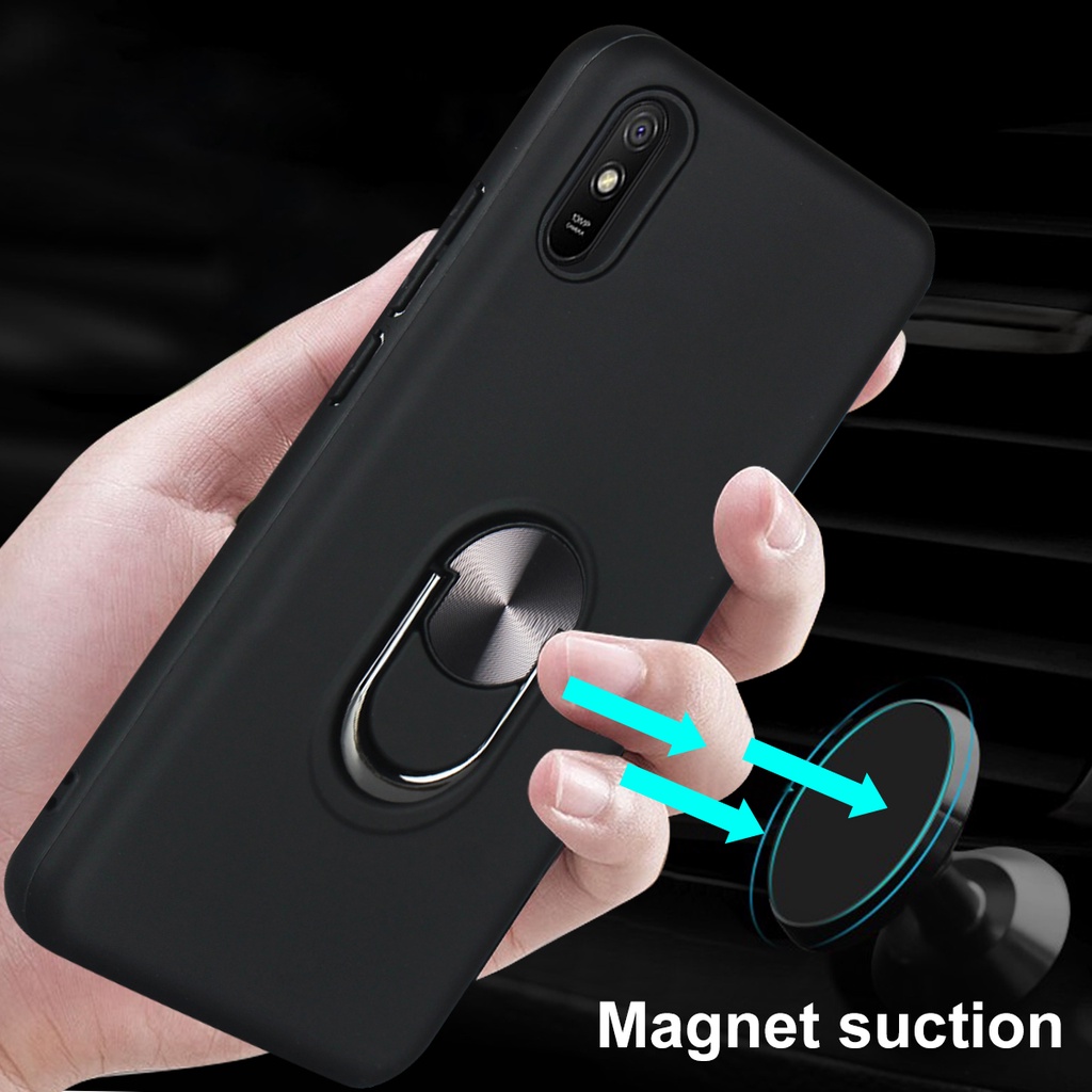 Ốp Điện Thoại Cứng Chống Sốc Kèm Giá Đỡ Cho Xiaomi Redmi 9a