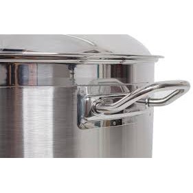 Nồi Luộc Gà 3 Đáy -36cm Fivesta-Nắp Kính- Inox 430 Đáy Từ -Hàng Chính Hãng -Bảo Hành 5 Năm