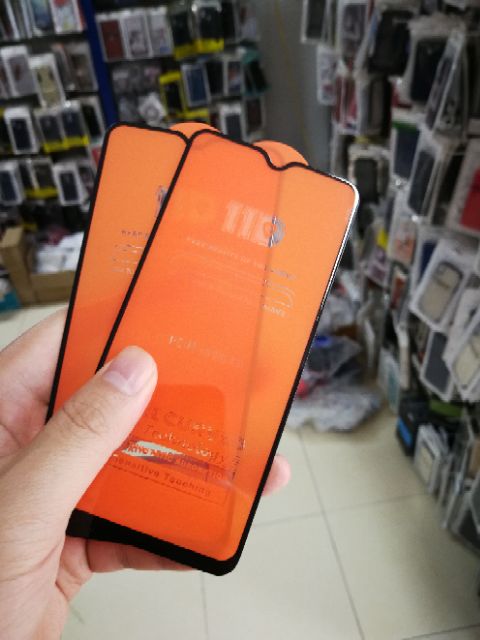 Cường lực 11D cho Oppo F9 full màn full keo ôm màn 2.5D siêu đẹp Đen ( tặng keo mép giấy lấy bụi )