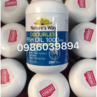 Dầu cá Nature’s Way 1000mg 200Viên