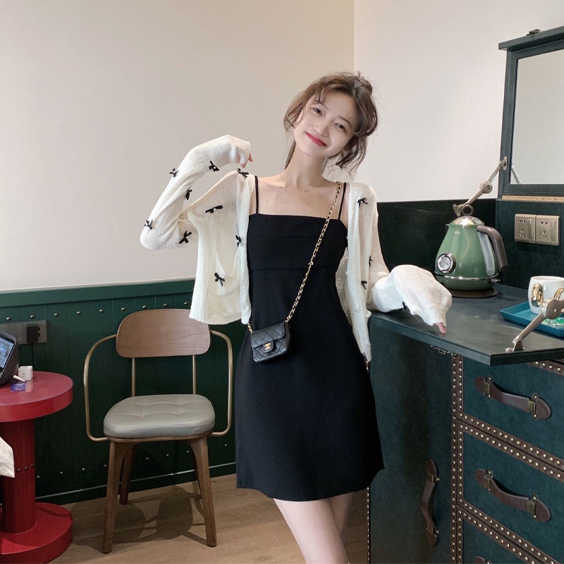 Áo Khoác Cardigan Dệt Kim Mỏng Dáng Ngắn Chống Nắng Thời Trang Cho Nữ 8568