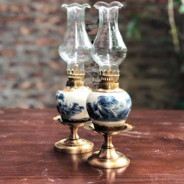 Đèn dầu ( ĐÈN THỜ ) men rạn mẫu 05 - Gốm Sứ BÁT TRÀNG chính hiệu