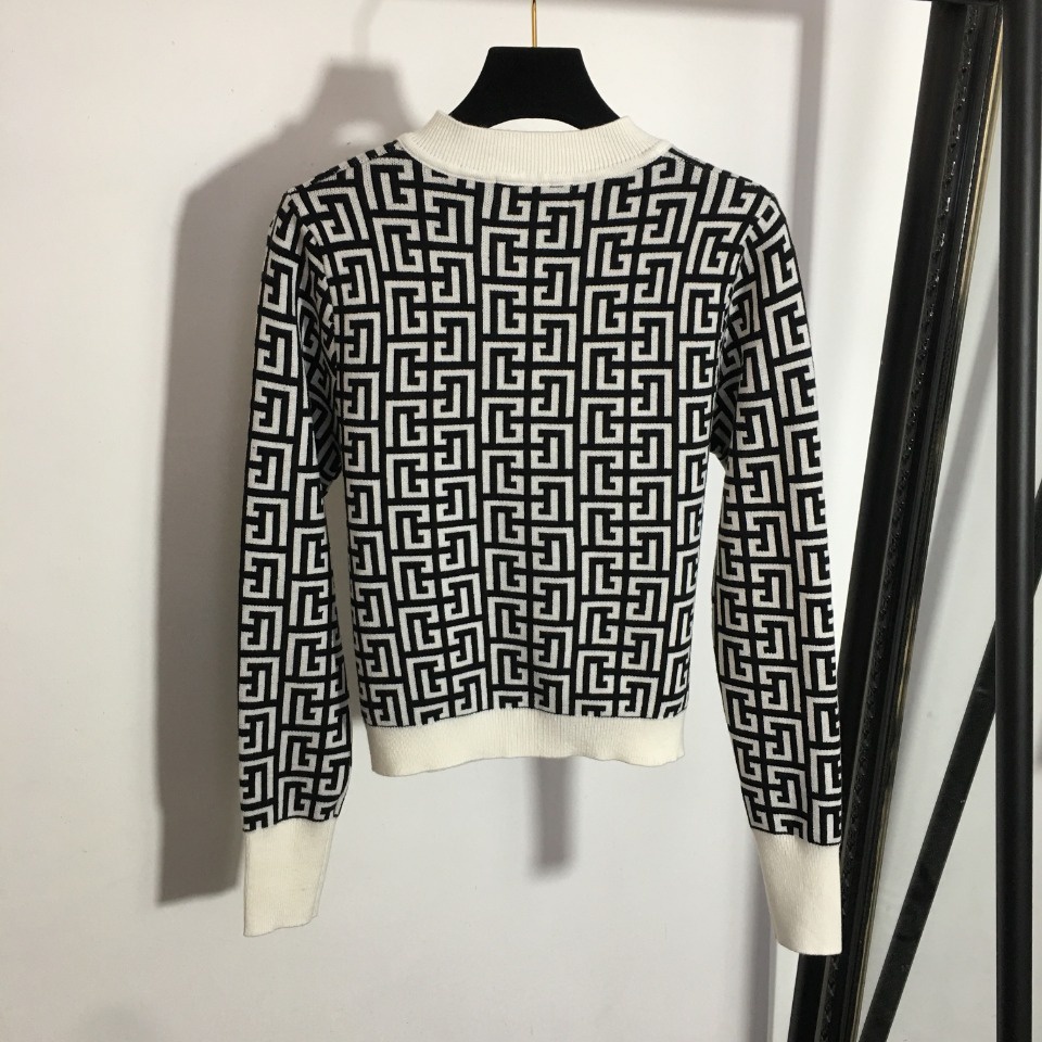 Áo khoác len nữ thời trang cao cấp Balmain phong cách trẻ trung, thời thượng