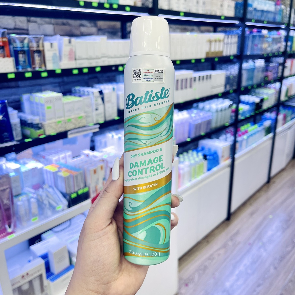 Dầu Gội Khô Dòng Chức Năng Cao Cấp BATISTE Dry Shampoo Invisible Formula 200ml - Có Tem Phụ