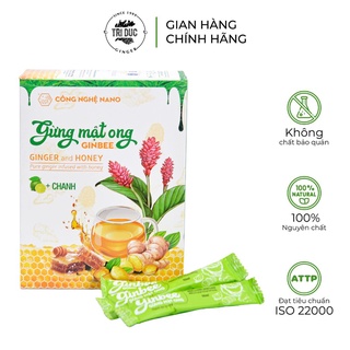 [Mã BMLTA35 giảm đến 35K đơn 99K] Chanh Gừng Mật Ong Ginbee Giảm Ho, Tăng Cường Đề Kháng Trí Đức Ginger, hộp 24 gói 10ml
