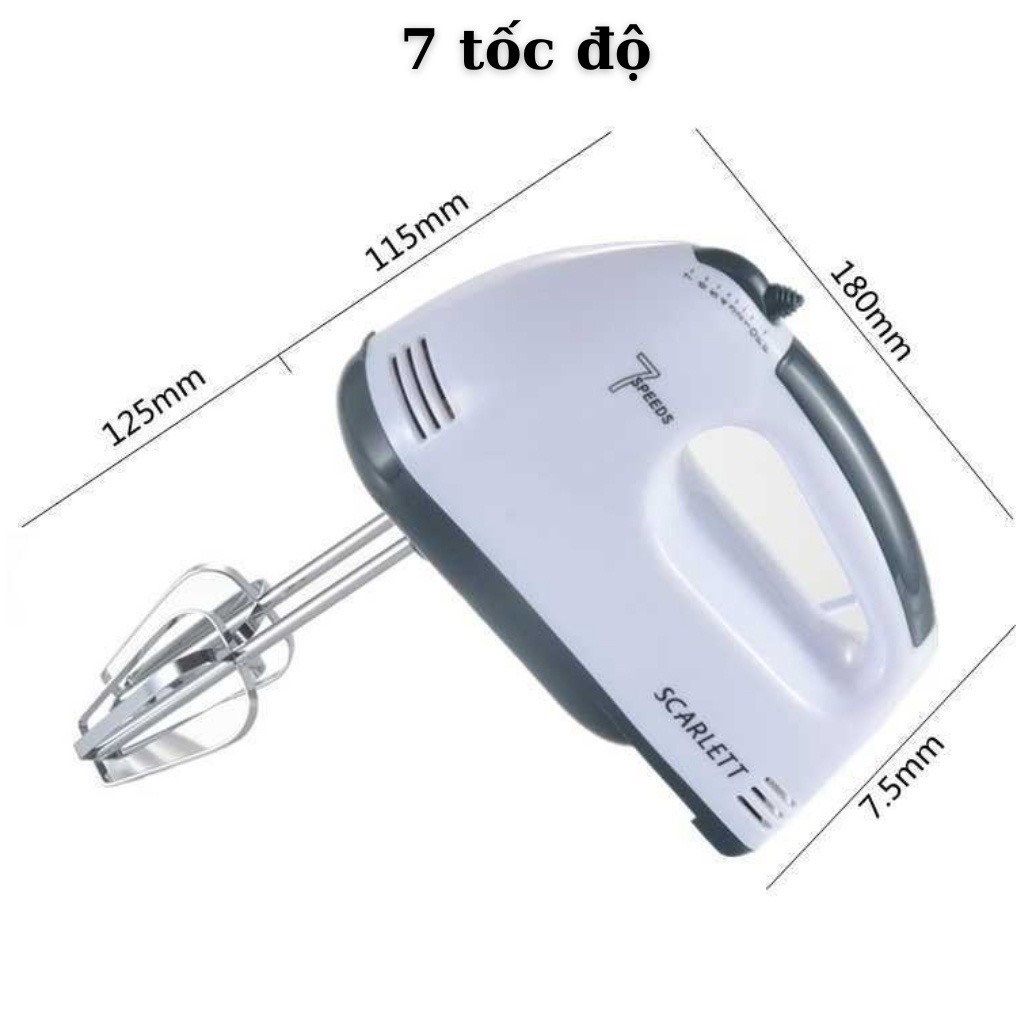 [Hot] Máy Đánh Trứng Cầm Tay 7 Tốc Độ Công Suất 180W