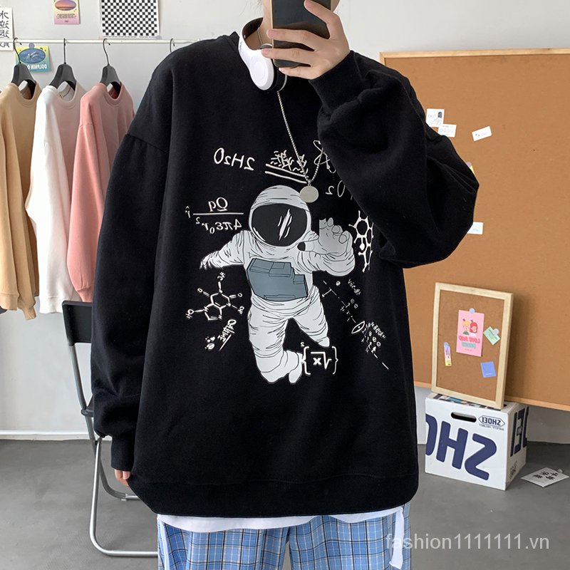 Áo sweater nam tay dài phong cách hiphop 4 màu tùy chọn
