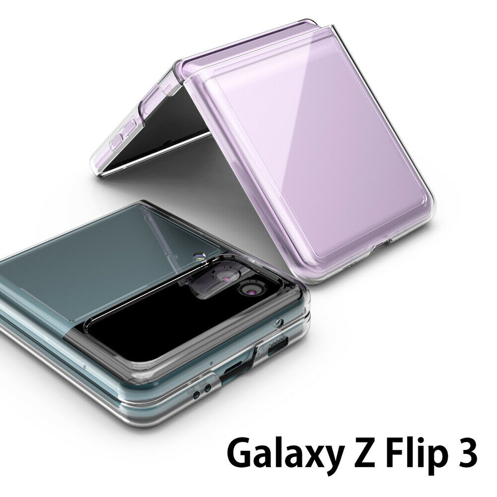 Ốp Điện Thoại Pc + Tpu Cứng Trong Suốt Cho Samsung Z Flip3 2021