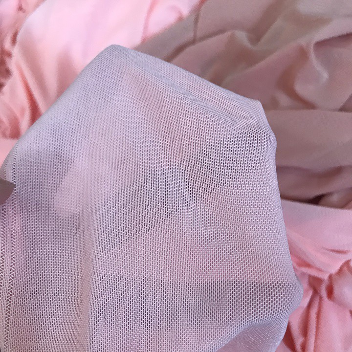 [ BÁN MÉT ] Vải Thun Lưới Trơn - Khổ 1m5 và 1m7 - Chất Co Giãn Nhiều, Dùng Làm Lót Váy Đầm