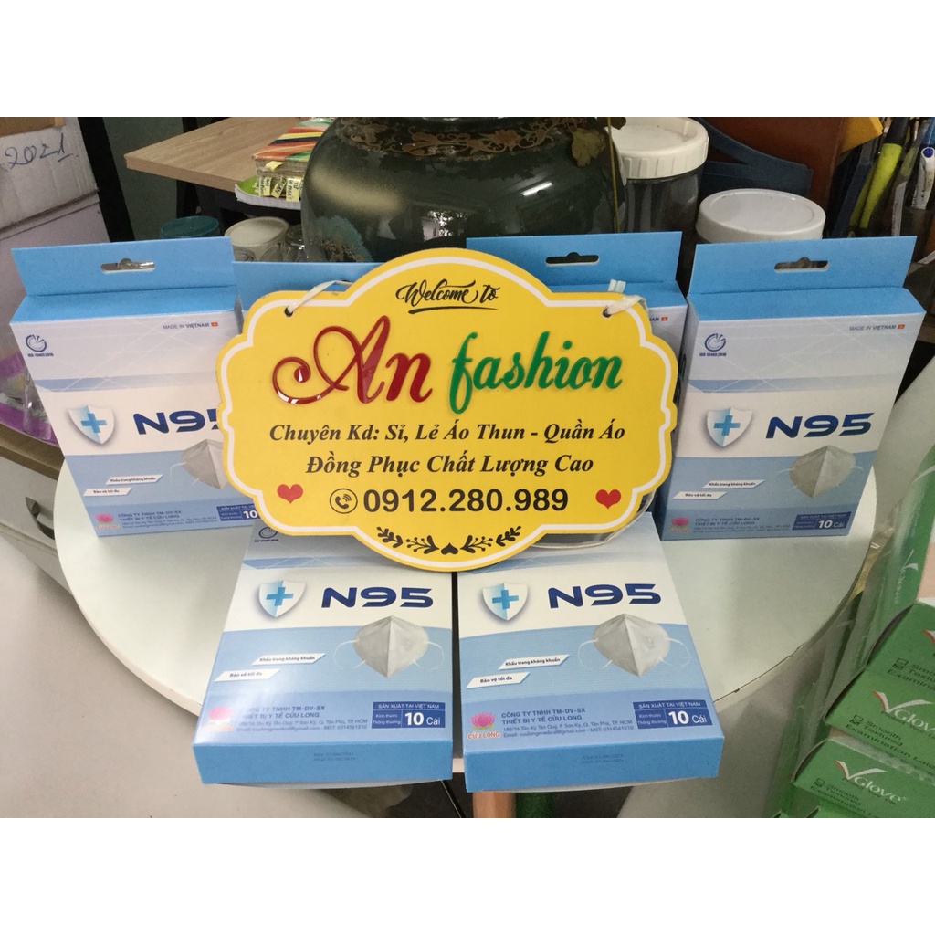 KHẨU TRANG CỬU LONG N95  (1 HỘP 10 CÁI ) _ HÌNH CHỤP THẬT