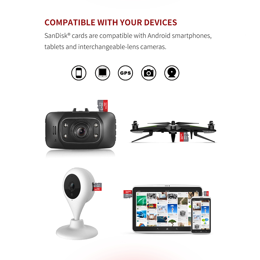 Thẻ Nhớ Micro Sd Sandisk 100mb / S Ultra A1 Class 10 32g / 64gb / 128gb / 256gb / 512gb | BigBuy360 - bigbuy360.vn