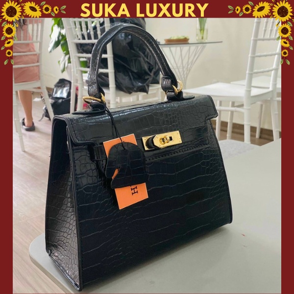 ( Freeship,Tặng kèm Khăn )Túi xách HM Size 25 &amp; size 20  Vân Da Rắn siêu hot chất da dày dặn bền đẹp