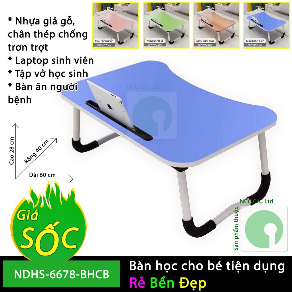 Bàn học gấp gọn có khe cắm có ảnh thật hàng xịn | BigBuy360 - bigbuy360.vn